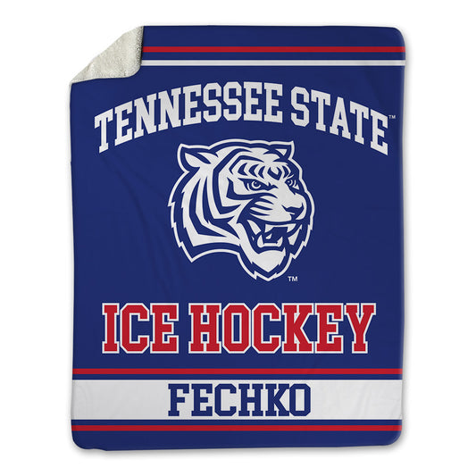 TN State - NCAA Men's Ice Hockey : Trey Fechko - Blanket-0
