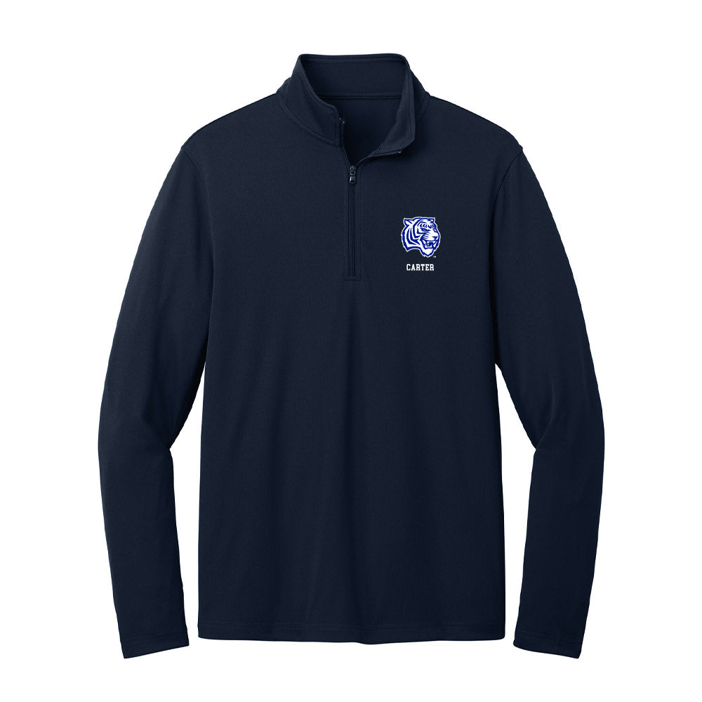 TN State - NCAA Women's Volleyball : Italya Carter - Lightweight Quarter Zip Jacket-0