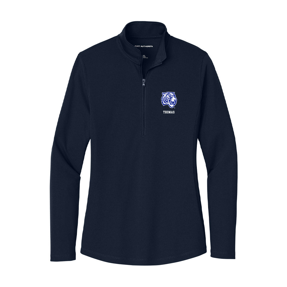 TN State - NCAA Women's Basketball : Icesis Thomas - Women's Lightweight Quarter Zip Jacket-0