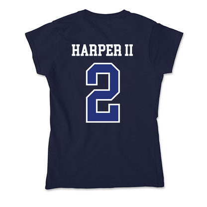 TN State - NCAA Men's Basketball : Travis Harper II - Soft Style Women’s T-Shirt-1