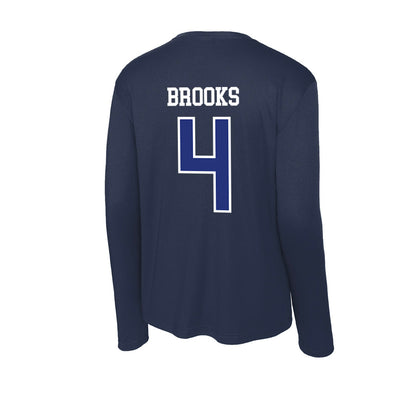 TN State - NCAA Men's Basketball : JC Brooks - Activewear Long Sleeve T-Shirt-1