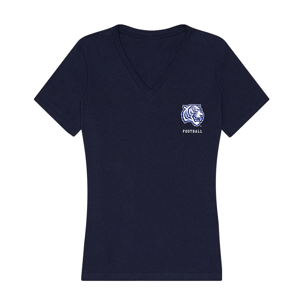 TN State - NCAA Football : Kennland Lyons - Women's V-Neck T-Shirt-0