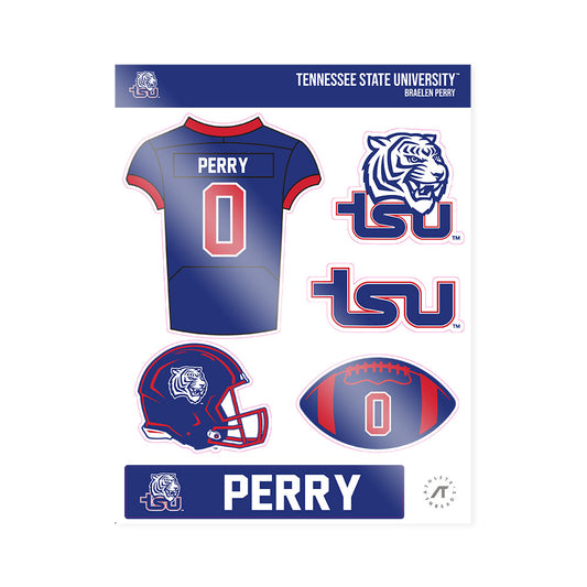 TN State - NCAA Football : Braelen Perry - Sticker Sheet-0