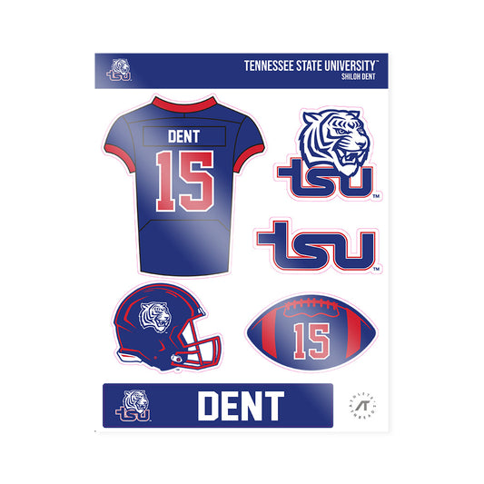 TN State - NCAA Football : Shiloh Dent - Sticker Sheet-0