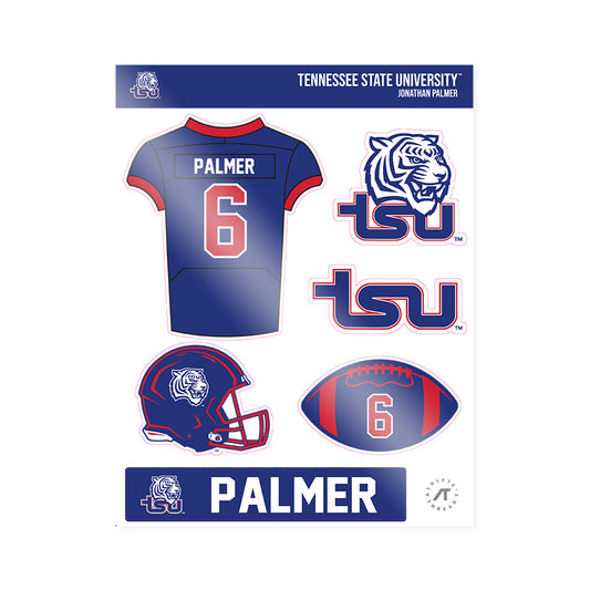 TN State - NCAA Football : Jonathan Palmer - Sticker Sheet-0