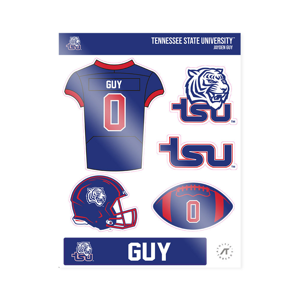 TN State - NCAA Football : Jayden Guy - Sticker Sheet-0