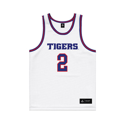 TN State - NCAA Men's Basketball : Travis Harper II - White Basketball Jersey-0