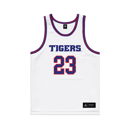 TN State - NCAA Men's Basketball : Kavien Jones - White Basketball Jersey-0