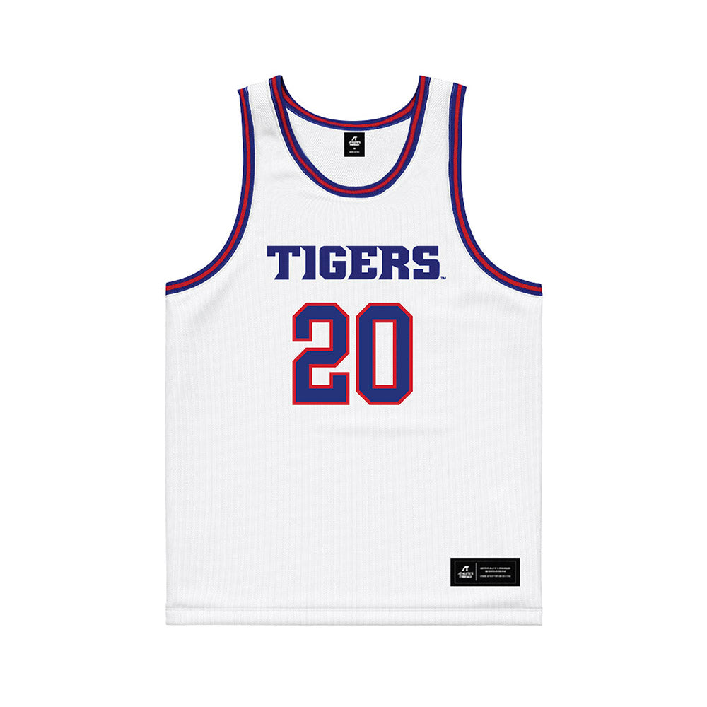TN State - NCAA Men's Basketball : Jayden Jones - White Basketball Jersey-0