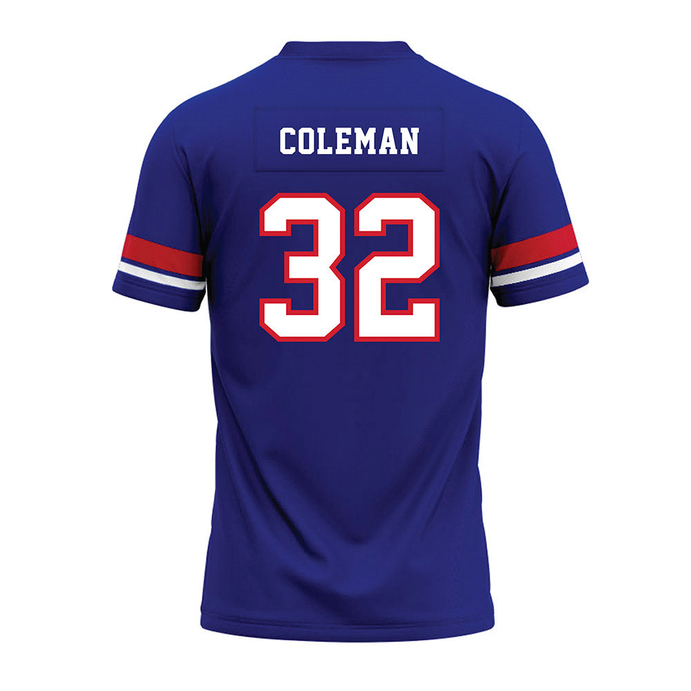 TN State - NCAA Football : Jayden Coleman - Blue Premium Football Jersey-1