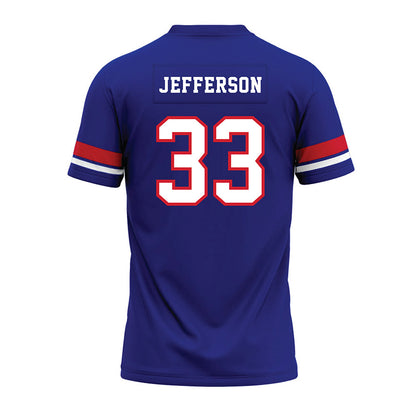 TN State - NCAA Football : Taeshawn Jefferson - Blue Premium Football Jersey-1