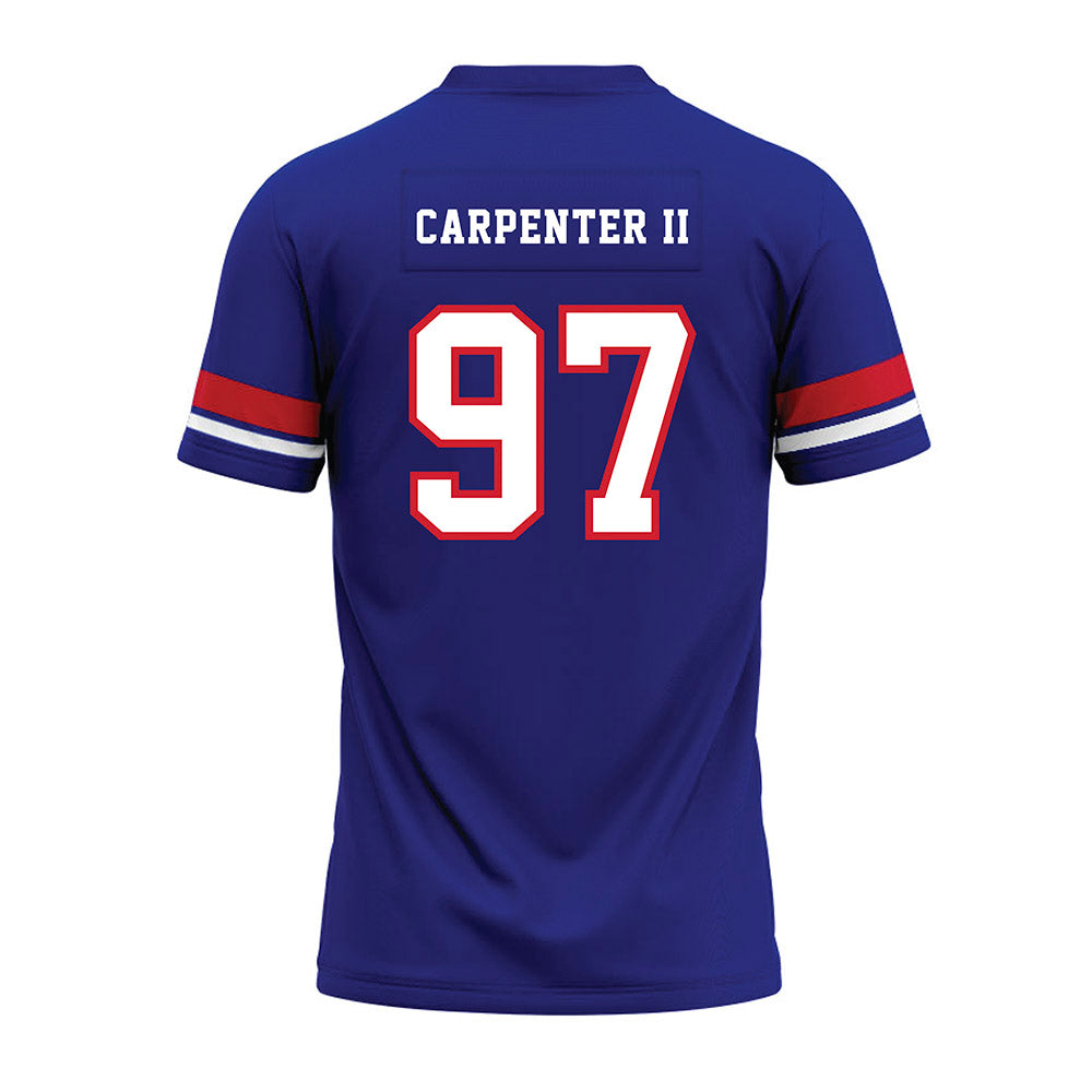 TN State - NCAA Football : Terence Carpenter II - Blue Premium Football Jersey-1