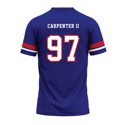 TN State - NCAA Football : Terence Carpenter II - Blue Premium Football Jersey-1