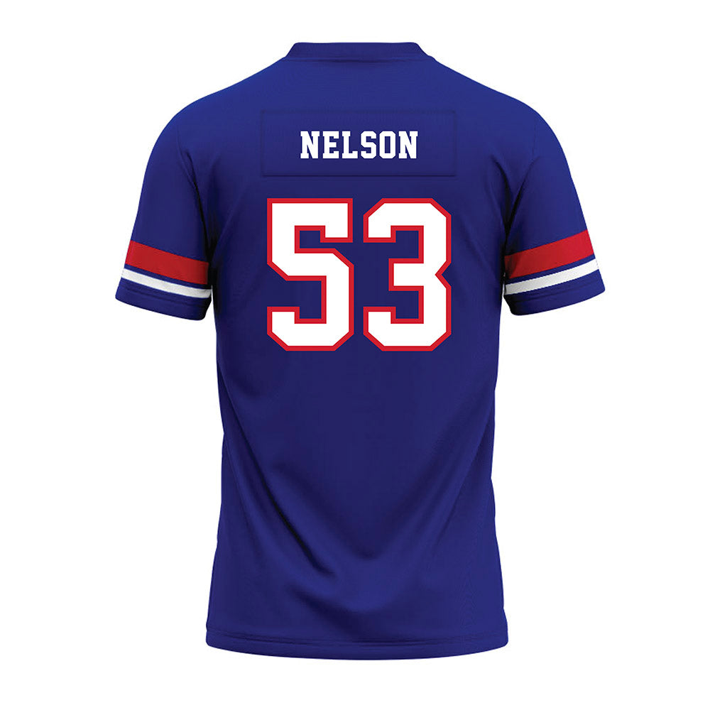 TN State - NCAA Football : Steven Nelson - Blue Premium Football Jersey-1