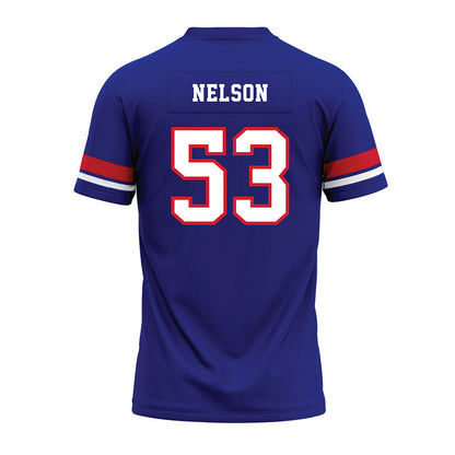 TN State - NCAA Football : Steven Nelson - Blue Premium Football Jersey-1