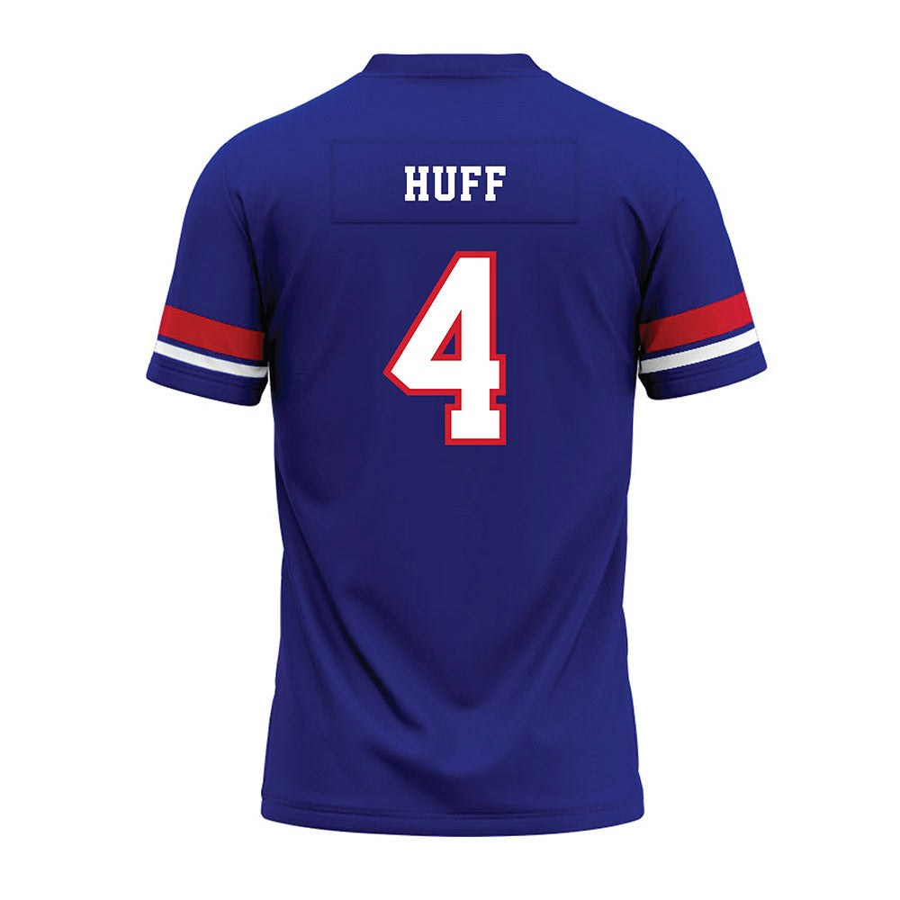 TN State - NCAA Football : Marlon Huff - Blue Premium Football Jersey-1