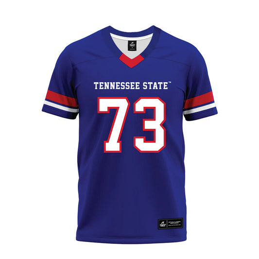 TN State - NCAA Football : Joel Van-Tagoe - Blue Premium Football Jersey-0