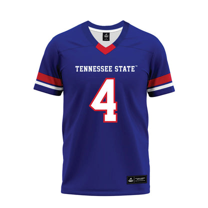 TN State - NCAA Football : Marlon Huff - Blue Premium Football Jersey-0