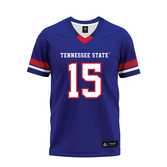TN State - NCAA Football : Shiloh Dent - Blue Premium Football Jersey-0