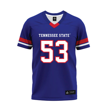 TN State - NCAA Football : Steven Nelson - Blue Premium Football Jersey-0