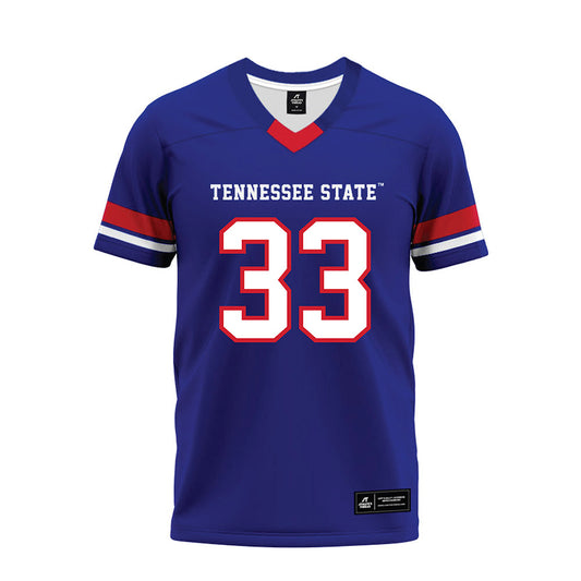 TN State - NCAA Football : Epoki Fakaosi - Blue Premium Football Jersey-0