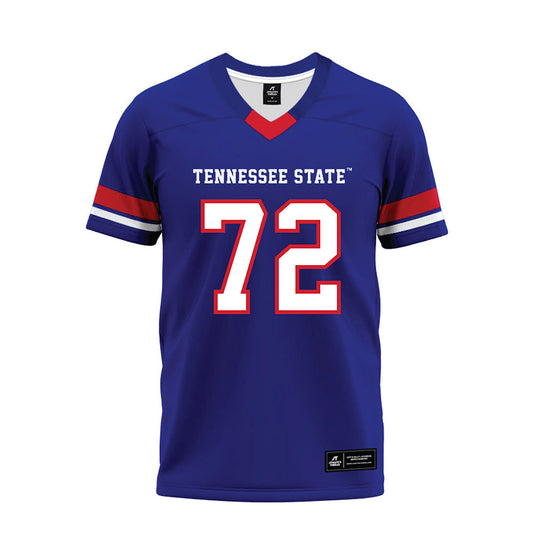 TN State - NCAA Football : Donovan Thompson - Blue Premium Football Jersey-0