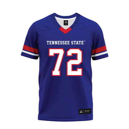 TN State - NCAA Football : Donovan Thompson - Blue Premium Football Jersey-0