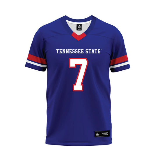 TN State - NCAA Football : James Stewart - Blue Premium Football Jersey-0