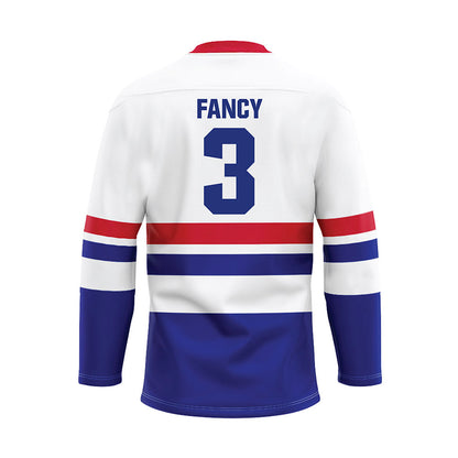 TN State - NCAA Men's Ice Hockey : Ocean Fancy - White Hockey Jersey-1