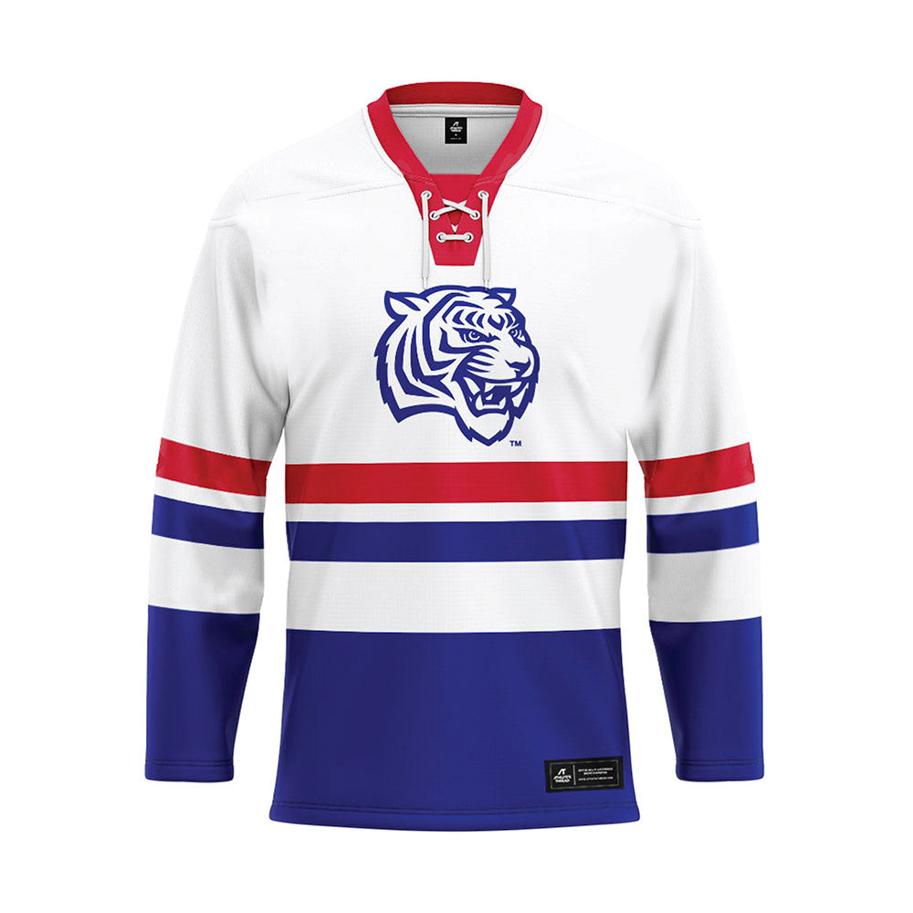 TN State - NCAA Men's Ice Hockey : Trey Fechko - White Hockey Jersey-0