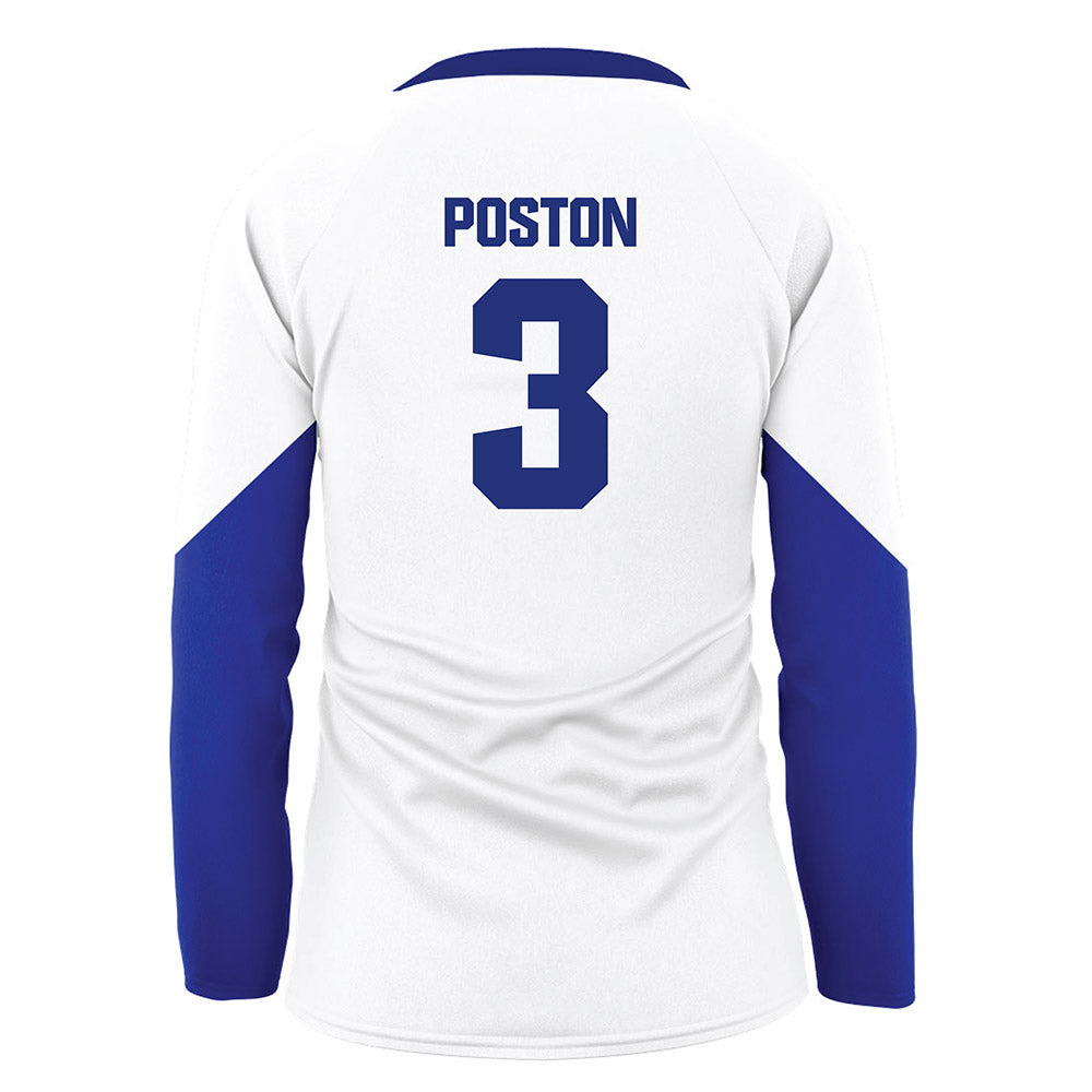 TN State - NCAA Women's Volleyball : Sydni Poston - White Volleyball Jersey-1