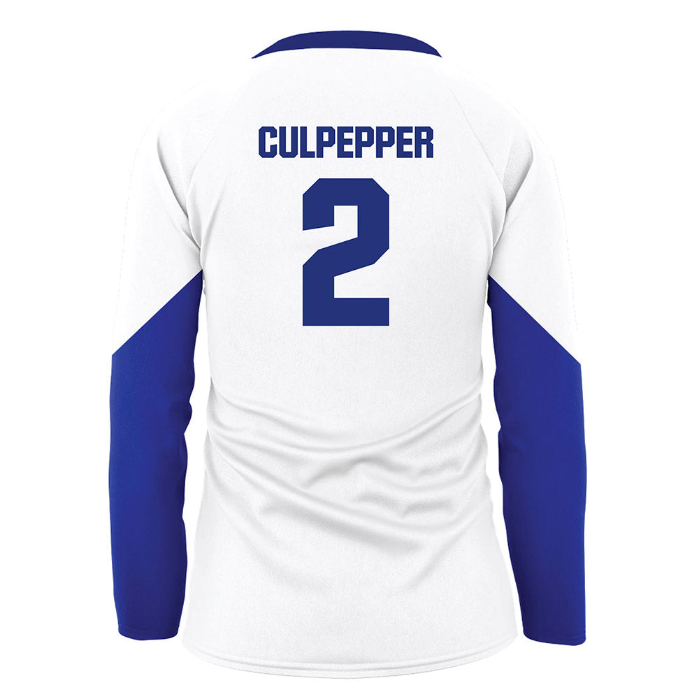 TN State - NCAA Women's Volleyball : Julia Culpepper - White Volleyball Jersey-1