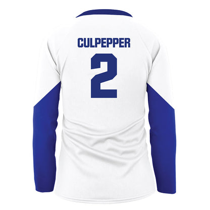 TN State - NCAA Women's Volleyball : Julia Culpepper - White Volleyball Jersey-1