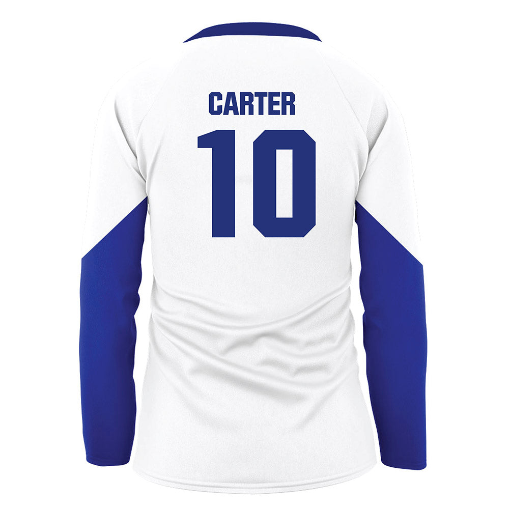 TN State - NCAA Women's Volleyball : Italya Carter - White Volleyball Jersey-1