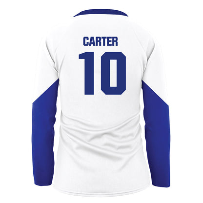 TN State - NCAA Women's Volleyball : Italya Carter - White Volleyball Jersey-1