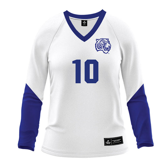 TN State - NCAA Women's Volleyball : Italya Carter - White Volleyball Jersey-0
