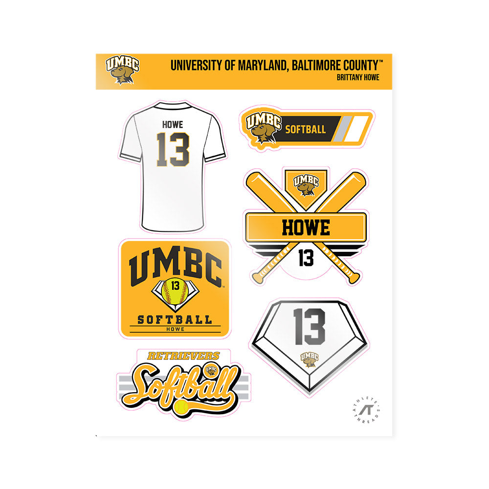 UMBC - NCAA Softball : Brittany Howe - Sticker Sheet-0