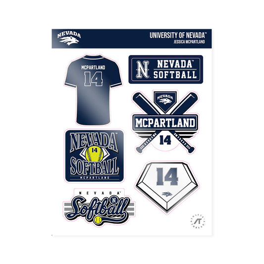 Nevada - NCAA Softball : Jessica McPartland - Sticker Sheet-0