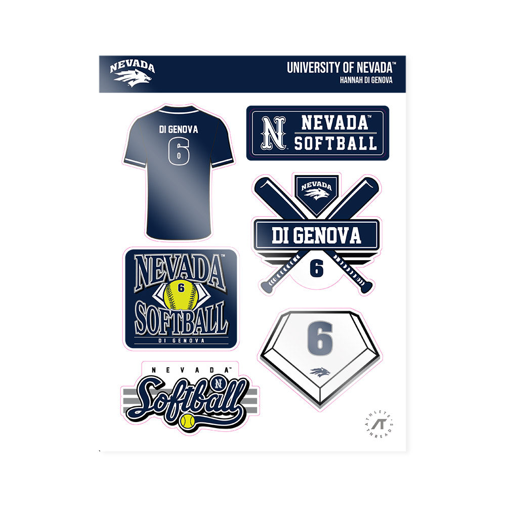 Nevada - NCAA Softball : Hannah Di Genova - Sticker Sheet-0