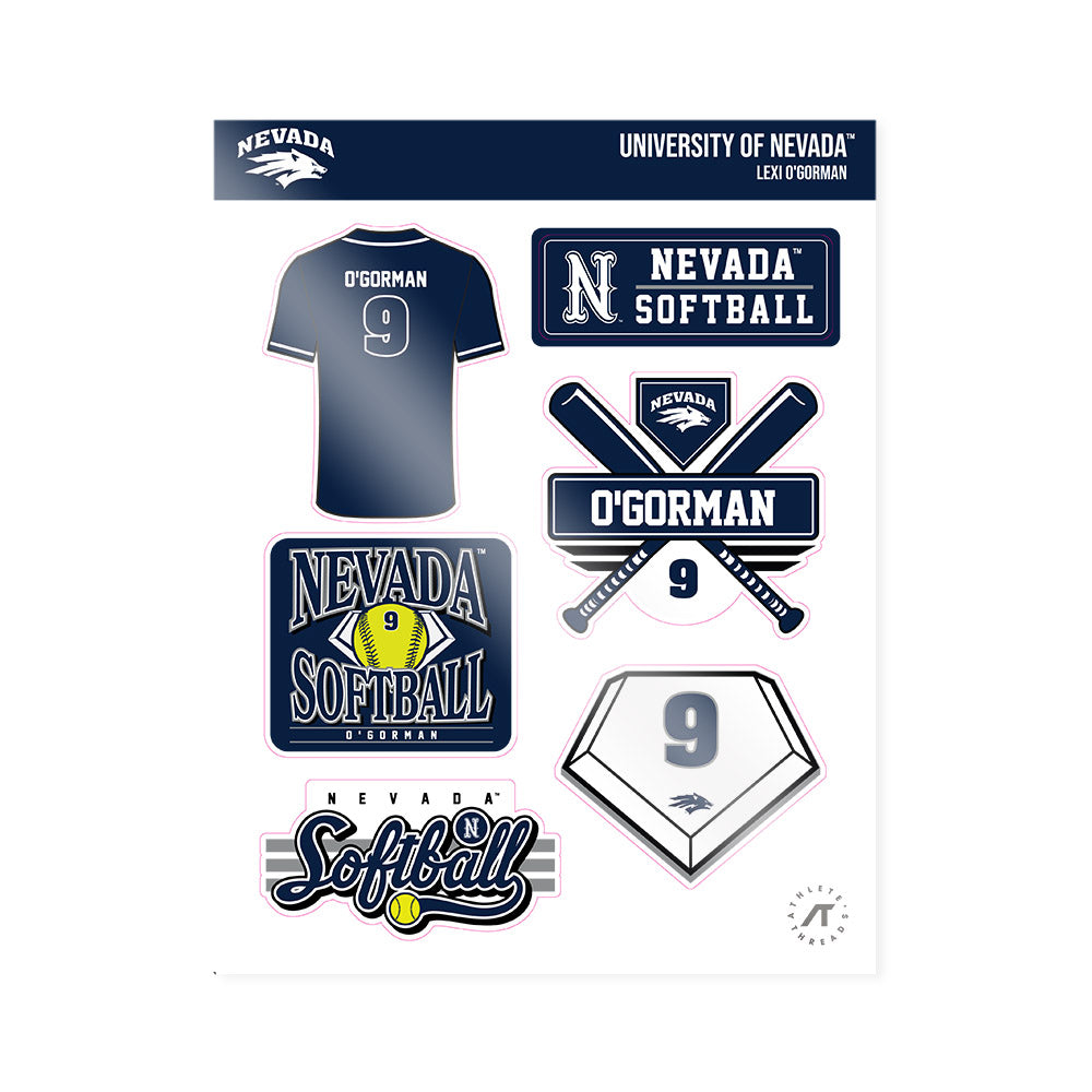 Nevada - NCAA Softball : Lexi O'Gorman - Sticker Sheet-0