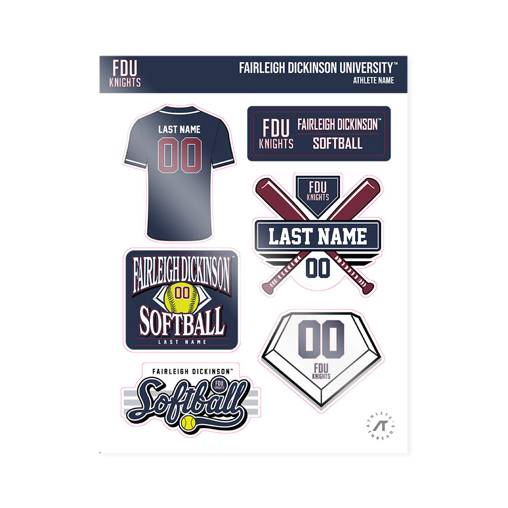 FDU - NCAA Softball : Zoe Milonopoulos - Sticker Sheet-0