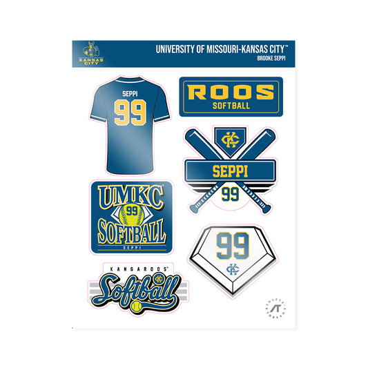 UMKC - NCAA Softball : Brooke Seppi - Sticker Sheet-0