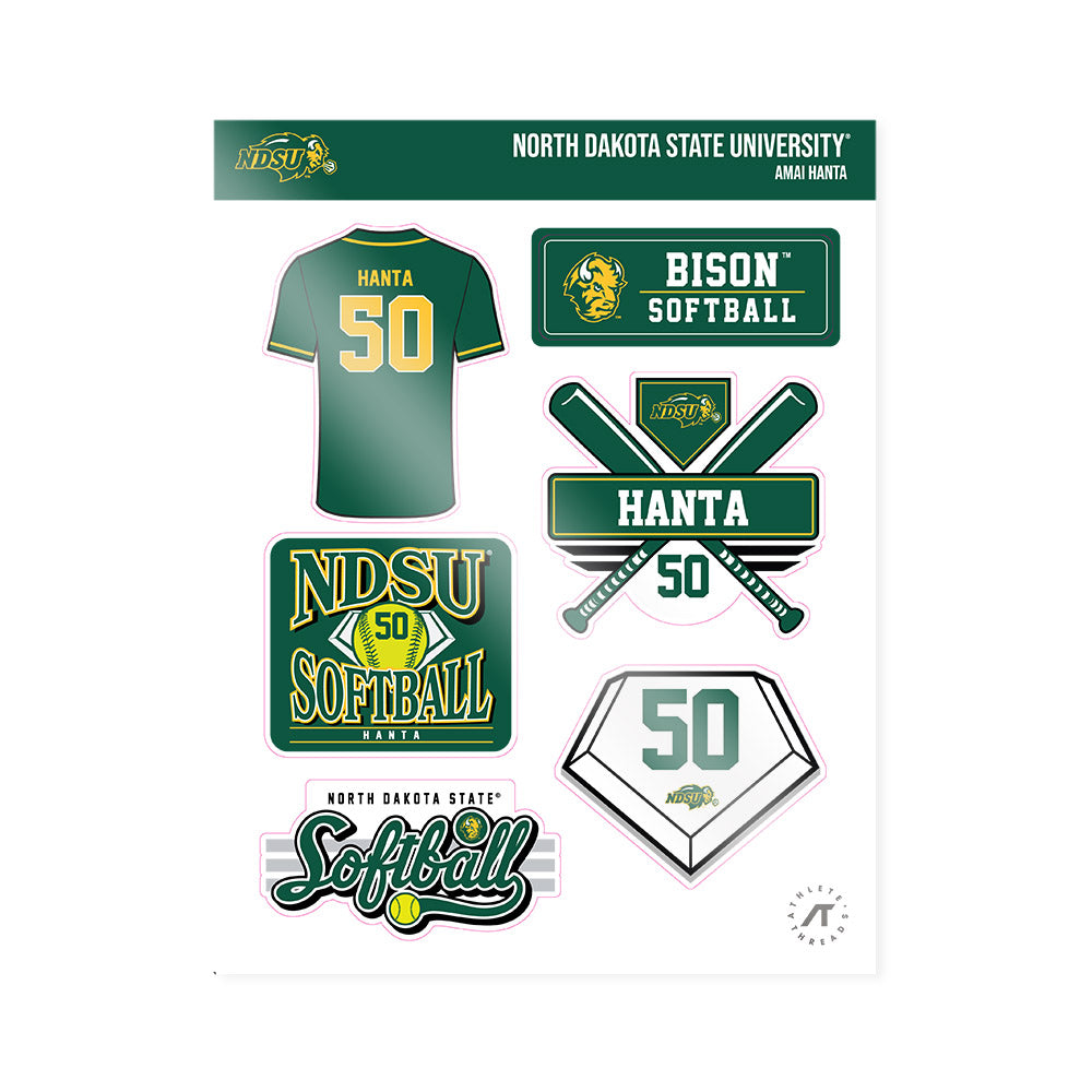 NDSU - NCAA Softball : Amai Hanta - Sticker Sheet-0