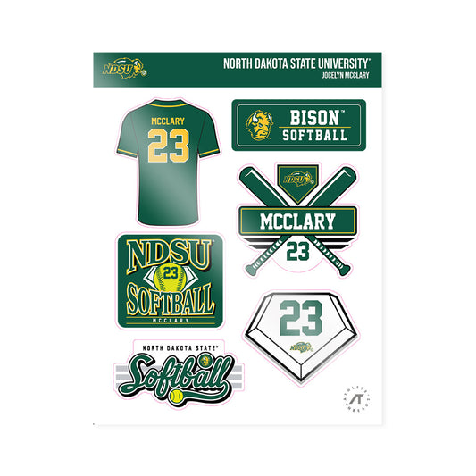 NDSU - NCAA Softball : Jocelyn McClary - Sticker Sheet-0
