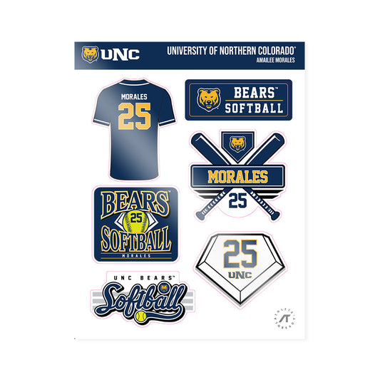 UNCO - NCAA Softball : Amailee Morales - Sticker Sheet-0