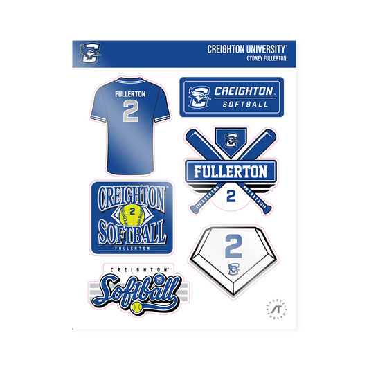 Creighton - NCAA Softball : Cydney Fullerton - Sticker Sheet-0
