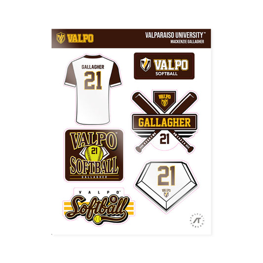 Valpo - NCAA Softball : Mackenzie Gallagher - Sticker Sheet-0