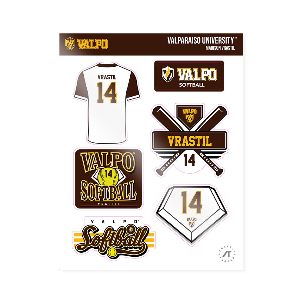 Valpo - NCAA Softball : Madison Vrastil - Sticker Sheet-0