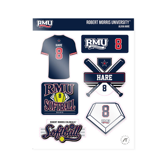 Robert Morris - NCAA Softball : Alivia Hare - Sticker Sheet-0
