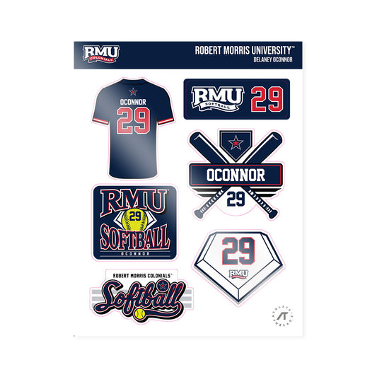 Robert Morris - NCAA Softball : Delaney OConnor - Sticker Sheet-0